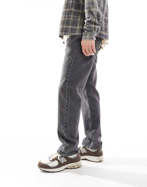 Jack & Jones Chris straight jeans in washed black , 3 of 5