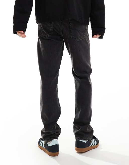 Jack & Jones Chris straight jeans in washed black , 3 of 5