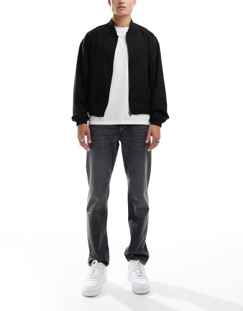 Jack & Jones Chris straight jeans in washed black - view 1