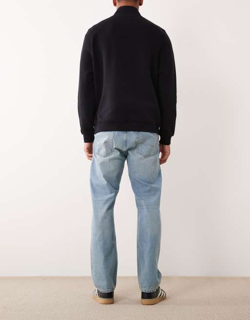 Jack & Jones Chris straight jeans with rip in light blue, 3 of 5