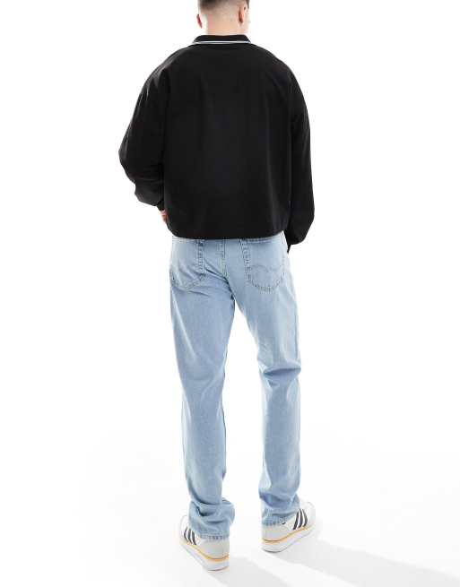 Jack & Jones Chris straight leg jeans in light blue wash