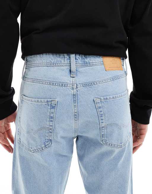 Jack & Jones Chris straight leg jeans in light blue wash