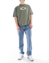 Topman oversized fit cropped T-shirt in black