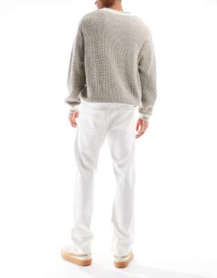 Jack & Jones Chris Straight Leg Jeans In White