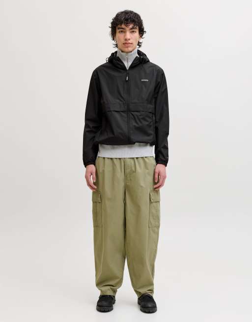 Jack & Jones - Chubasquero negro, 3 de 5