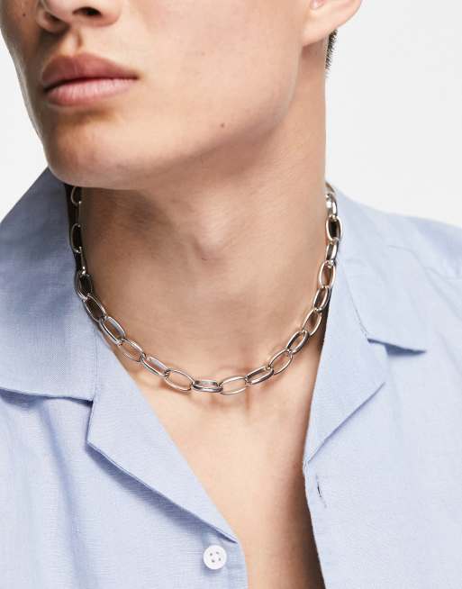 Chunky chain necklace deals mens