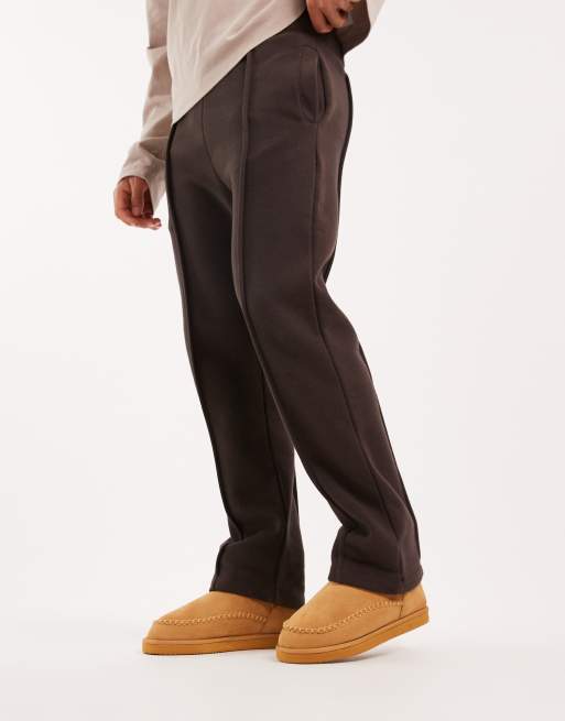Jack & Jones chunky faux suede slipper boot in tan, 4 of 4