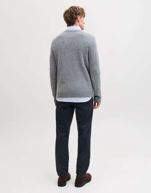 Jack & Jones – Ciemnogranatowe spodnie chinosy, 2 z 7