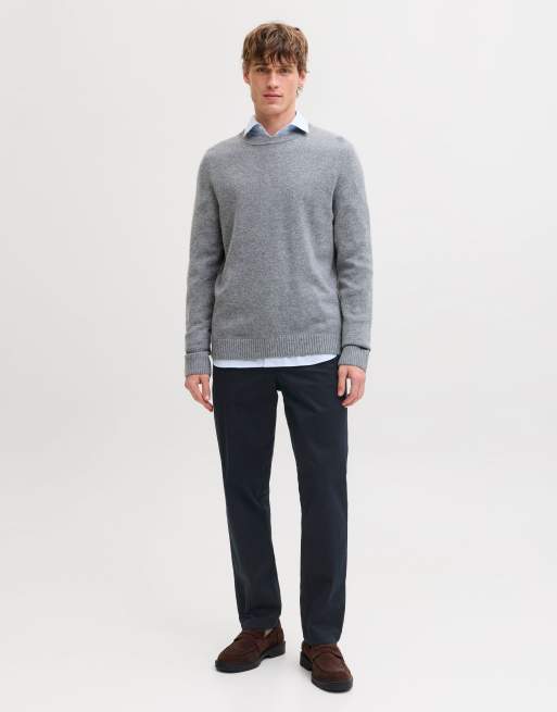 Jack & Jones – Ciemnogranatowe spodnie chinosy, 3 z 7