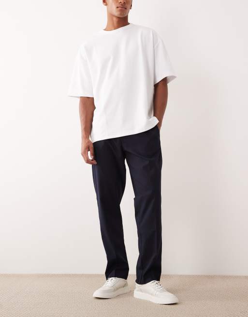 Jack & Jones – Ciemnogranatowe spodnie ściągane na sznurek, 2 z 5