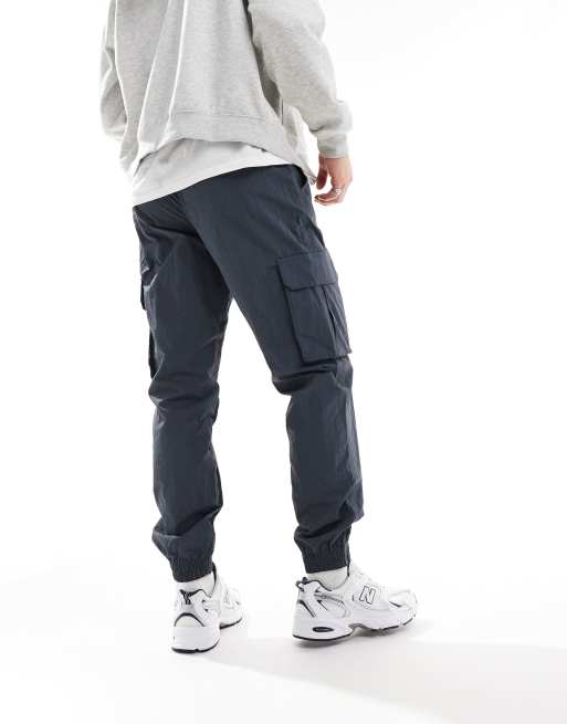 Jack & Jones – Ciemnoszare spodnie bojówki z mankietami , 5 z 5