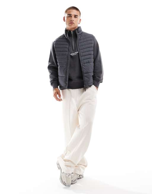 Jack & Jones – Ciemnoszary składany bezrękawnik ocieplany , 4 z 4
