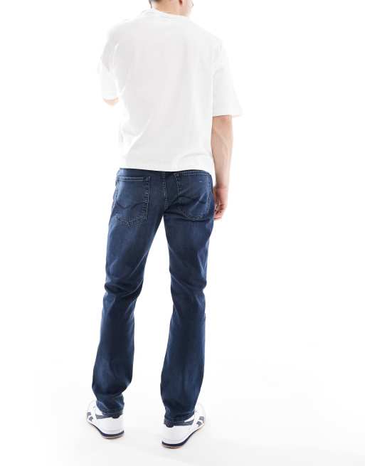 Jack & Jones – Clark – Ciemnoniebieskie jeansy o prostym kroju, 3 z 5