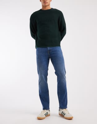 Clark - Jeans in Mittelblau mit regulärer Passform Blau W36 L32