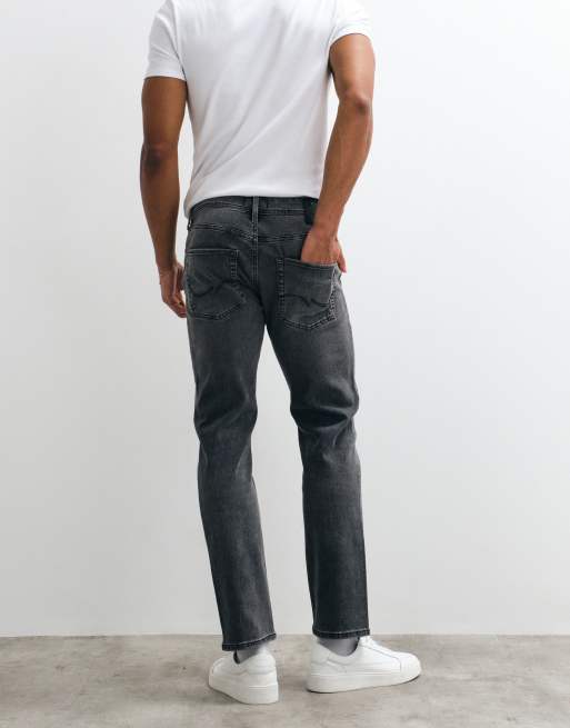 Jack & Jones - Clark - Jeans regular nero slavato, 3 di 5