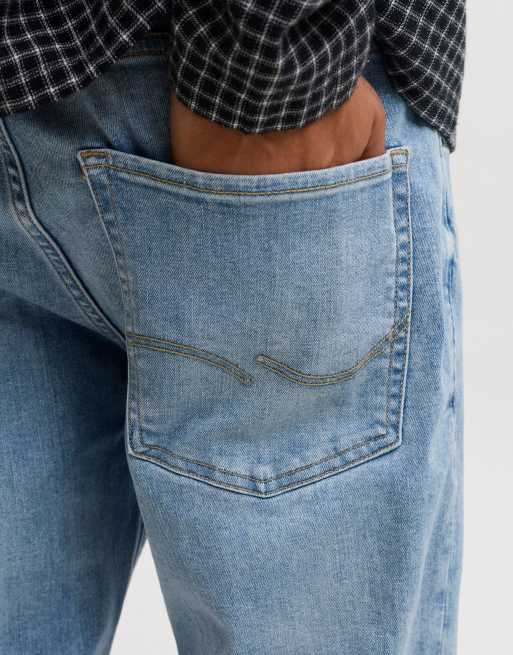 Jack & Jones Clark jeansy z średnim stanem w niebieskim denimu, 4 z 7