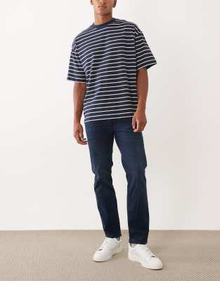 Jack & Jones Clark regular fit jeans in dark blue