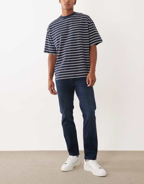 Jack & Jones - Clark - Regular-fit jeans in donkerblauw - view 1