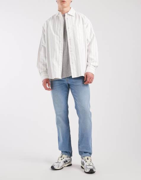 Jack & Jones Clark regular fit jeans in mid blue