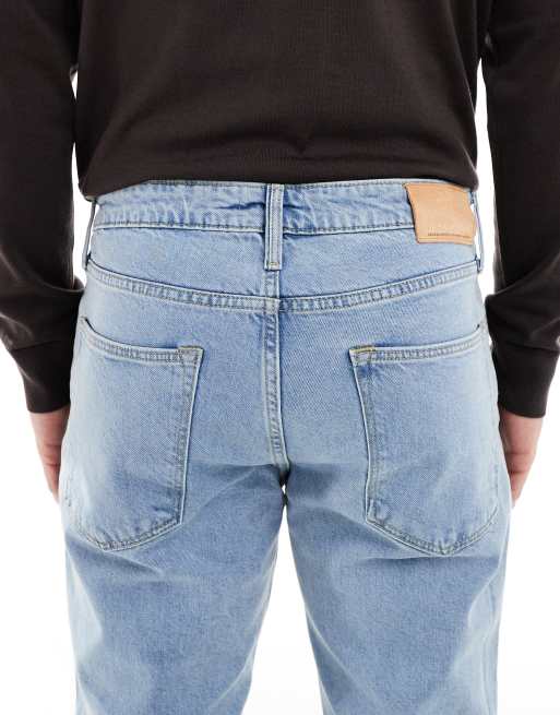 Jack & Jones clark straight jean in light blue, 4 of 5