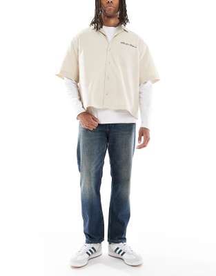 Jack & Jones Clark straight jeans in light blue