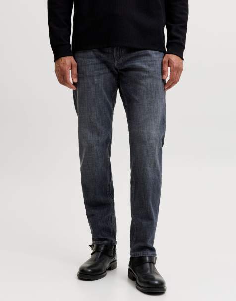 Jack & Jones Clark vaqueros de talle medio en denim gris - view 1