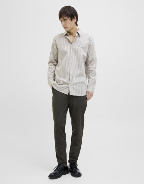 Jack & Jones Classic trousers in black sand - view 1