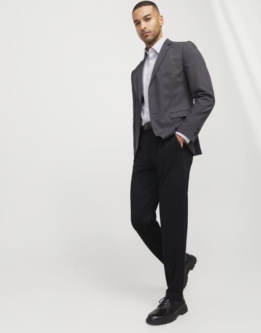 Jack & Jones Classic trousers in black, 6 of 7