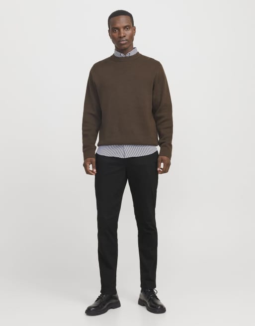 Jack & Jones Classic trousers in black, 3 of 7