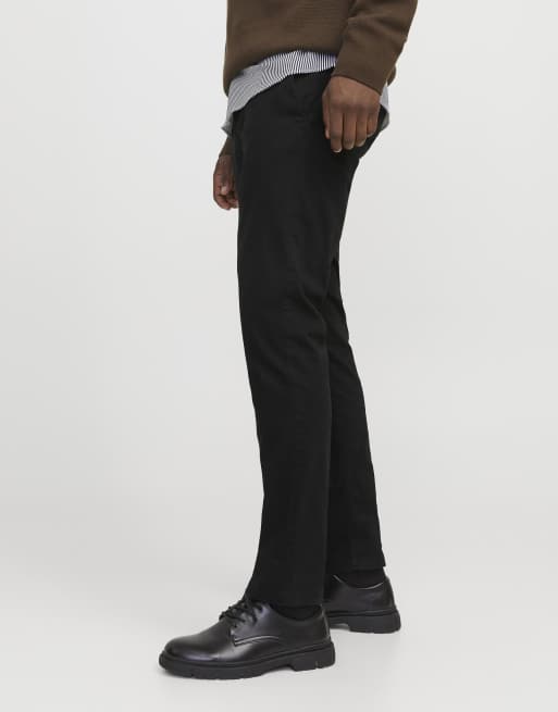Jack & Jones Classic trousers in black, 4 of 7