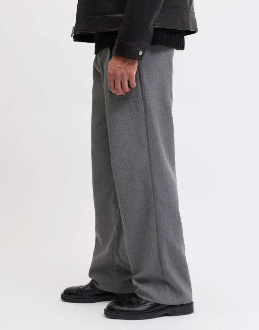 Jack & Jones Classic trousers in dark grey melange, 5 of 7