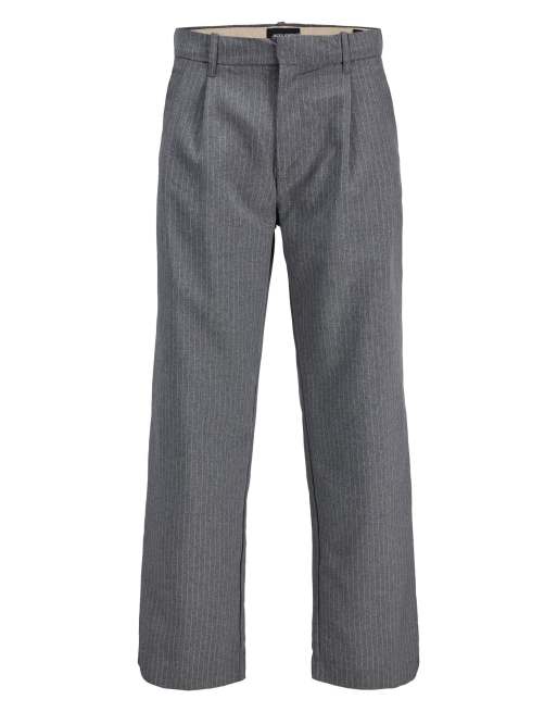Jack & Jones Classic trousers in dark grey melange, 7 of 7