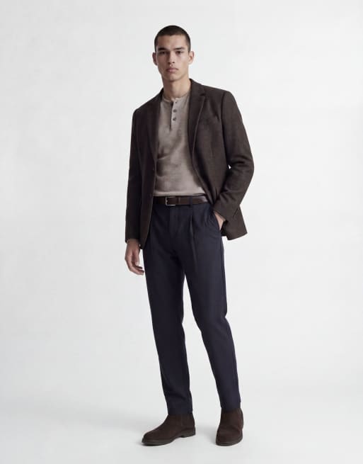Jack & Jones Classic trousers in dark navy, 4 of 6