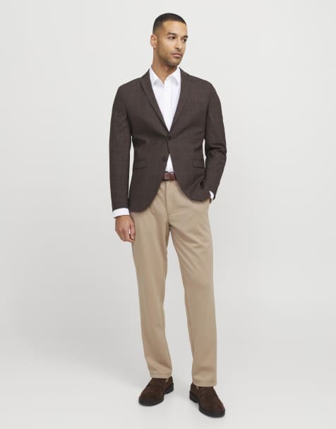 Jack & Jones Classic trousers in navy blazer - view 1