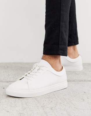 asos white leather sneakers