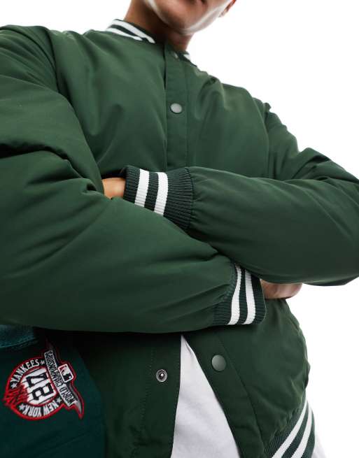 205 # Lv Varsity Over Size Jacket  Green