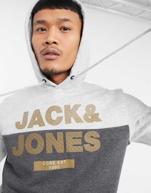 jack jones hoodie grey