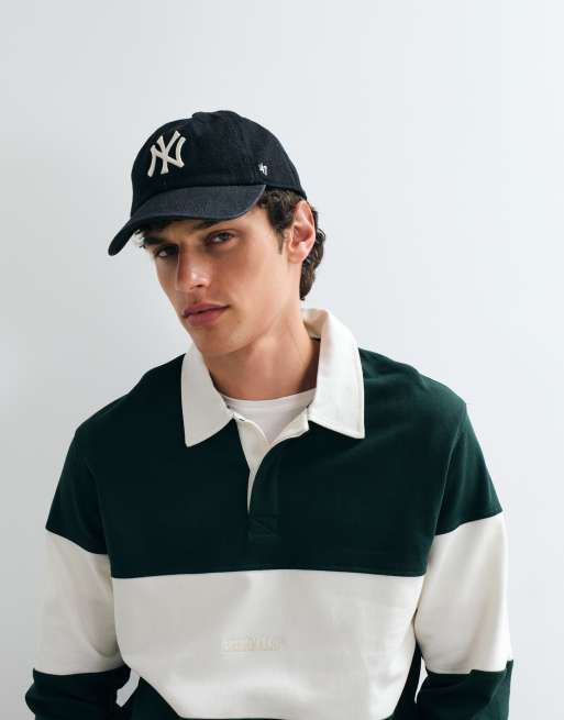 Jack & Jones colorblock rugby top in green and white, 3 of 5