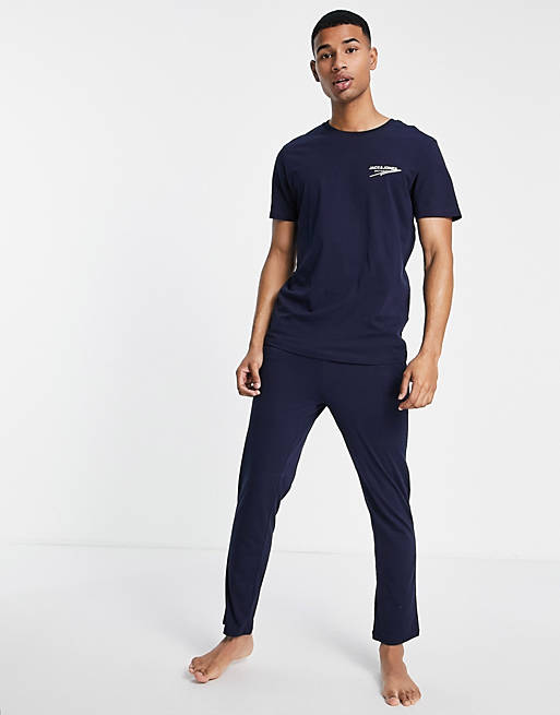 Asos Uomo Abbigliamento Abbigliamento per la notte Loungewear T-shirt da casa blu navy 