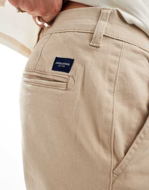 Jack & Jones - Confezione da 2 paia di pantaloncini chino blu navy e cuoio, 2 di 5