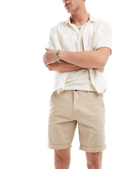 Jack & Jones - Confezione da 2 paia di pantaloncini chino blu navy e cuoio, 3 di 5
