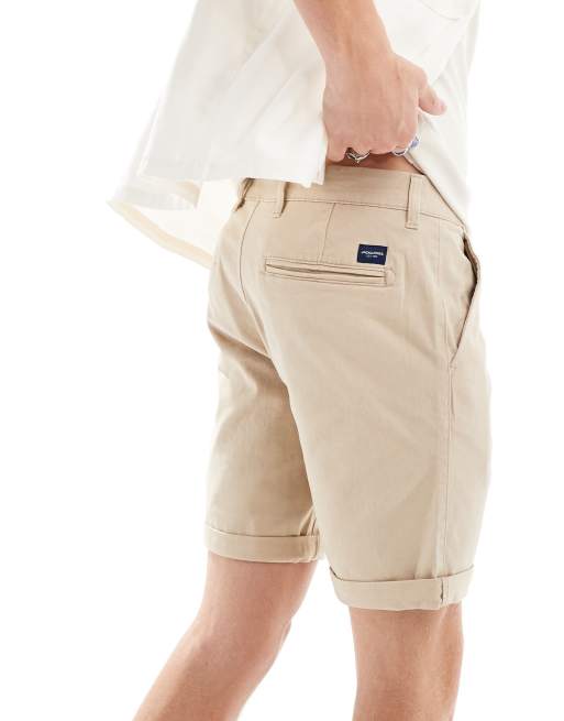 Jack & Jones - Confezione da 2 paia di pantaloncini chino blu navy e cuoio, 4 di 5