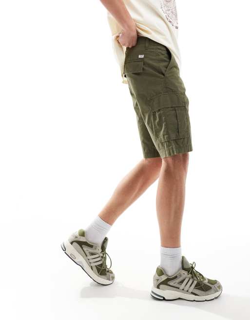 Jack & Jones - Confezione da 2 pantaloncini cargo neri e kaki