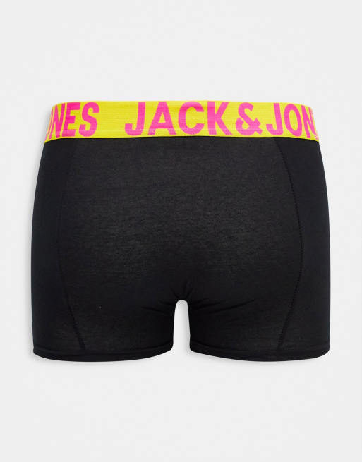 Jack & Jones - Confezione da 3 boxer aderenti con vita colorata a contrasto , 2 di 4
