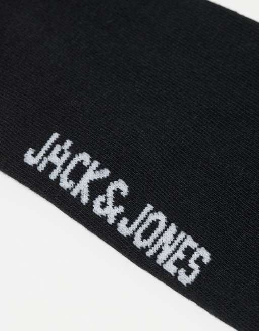 Jack & Jones - Confezione da 3 paia di calzini da tennis neri a righe, 3 di 4