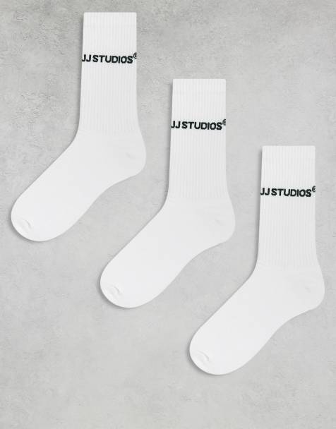 Jack & Jones - Confezione da 3 paia di calzini sportivi bianchi - view 1