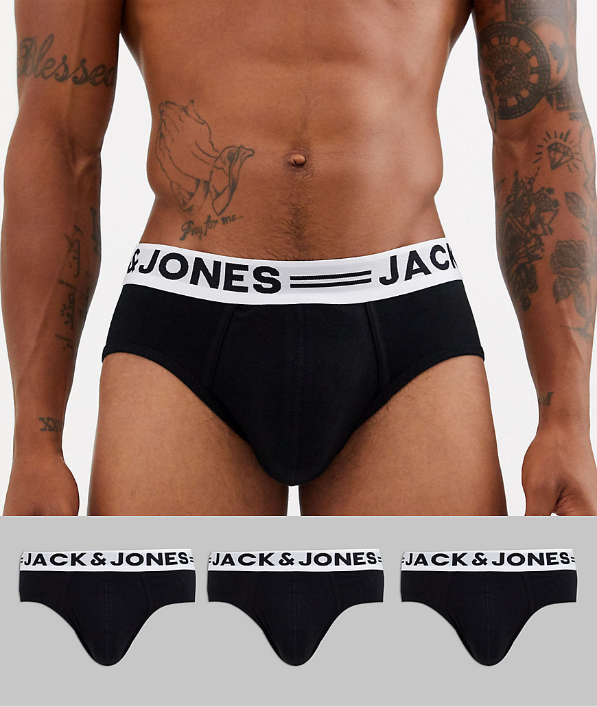 Jack & Jones - Confezione da 3 slip neri-Nero