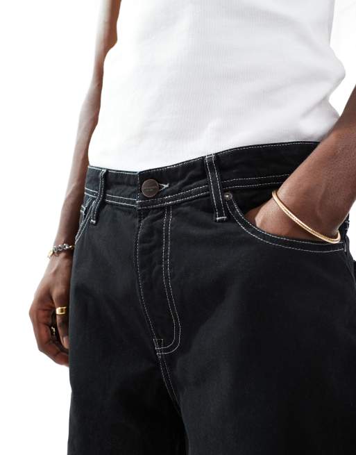 Jack & Jones contrast shorts in black, 3 of 5