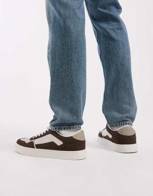 Jack & Jones contrast trainer in brown, 4 of 5
