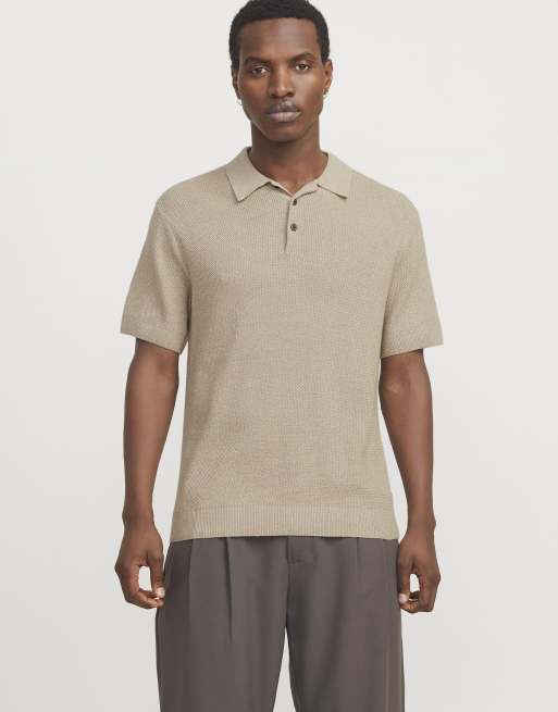 Jack & Jones - Cooper - Polo en maille - Beige